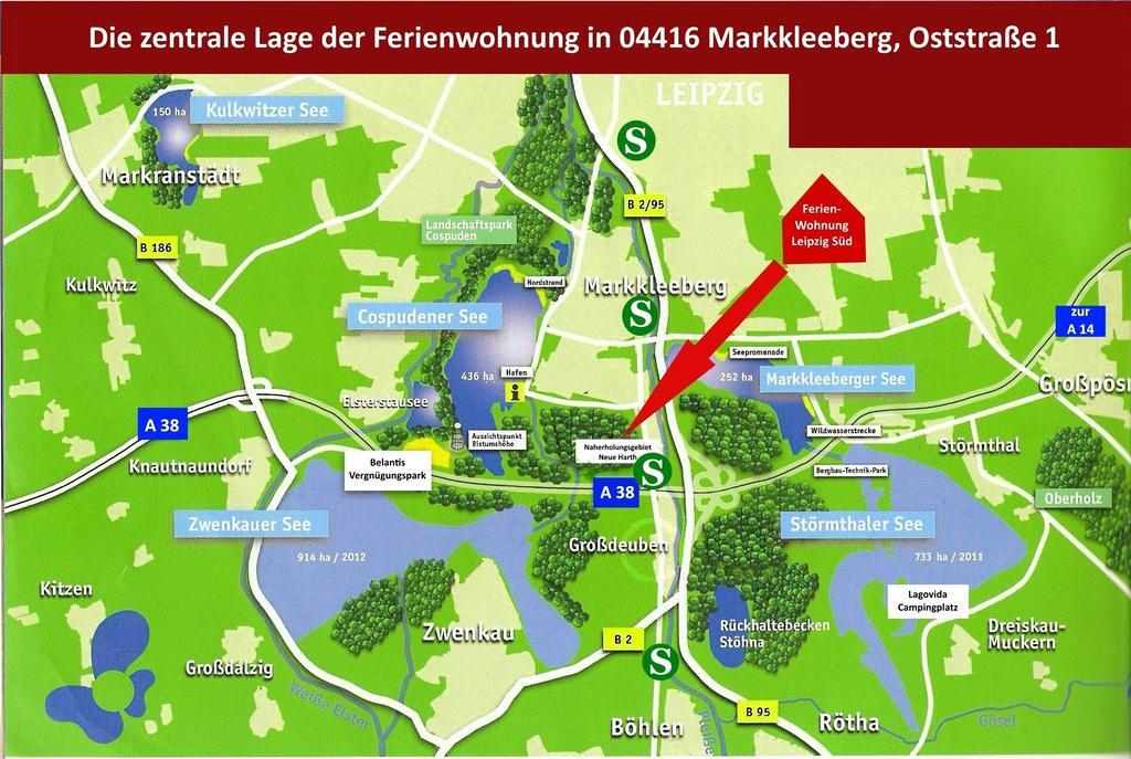 Ferienwohnung Leipzig Sued 마르클리베르크 객실 사진